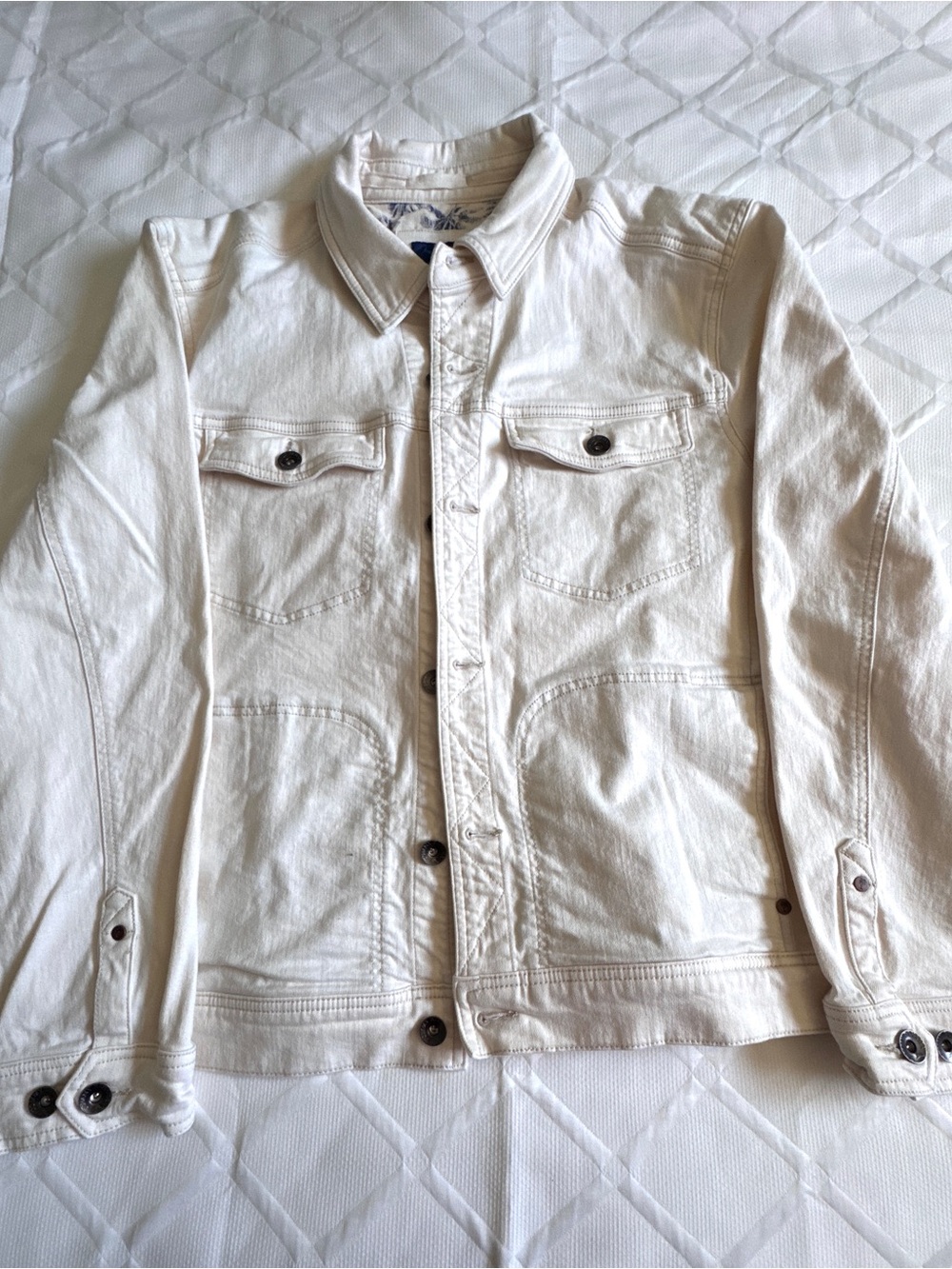 Tommy Bahama Off-White Button Front Jacket XL